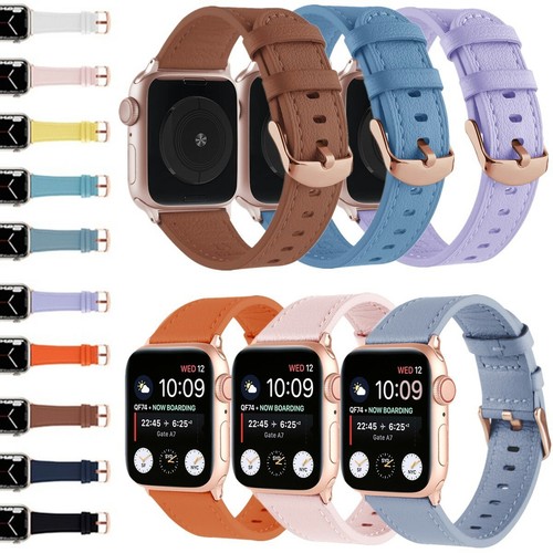Clásico Cuero Genuino para Apple Watch iWatch Correa de Banda Serie 7 6 5 4 3 2 SE - Imagen 5 de 42