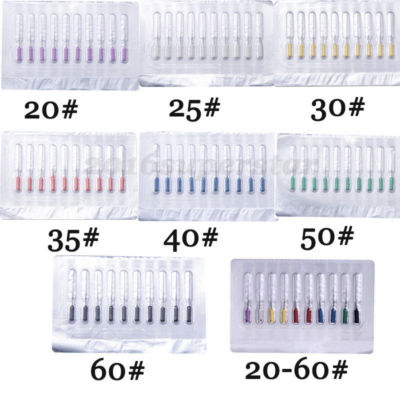 1 Pack Dental Nerve Barbed Broaches Endodontic Needles Root Canal 21/25mm 20-60#