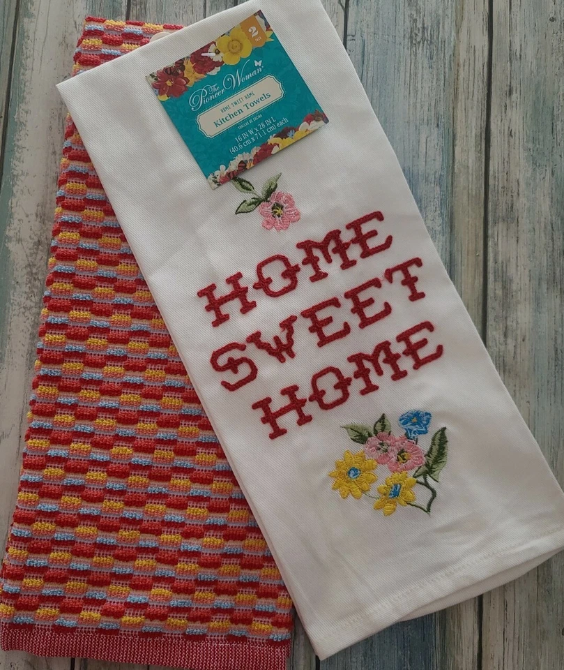 Two (2) Pioneer Woman ~ "Home Sweet Home" ~ Kitchen Towels ~ 16" x 28" - Image 3 of 4