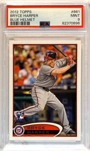 2012 TOPPS #661 BRYCE HARPER ROOKIE FUTURE HOF PSA 9-CENTERED--FAST SHIPPING!