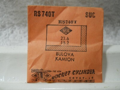 SUC RS740T Watch Crystal Fit Bulova Kamion - 23.6 x 15.2 mm - Replacement Repair