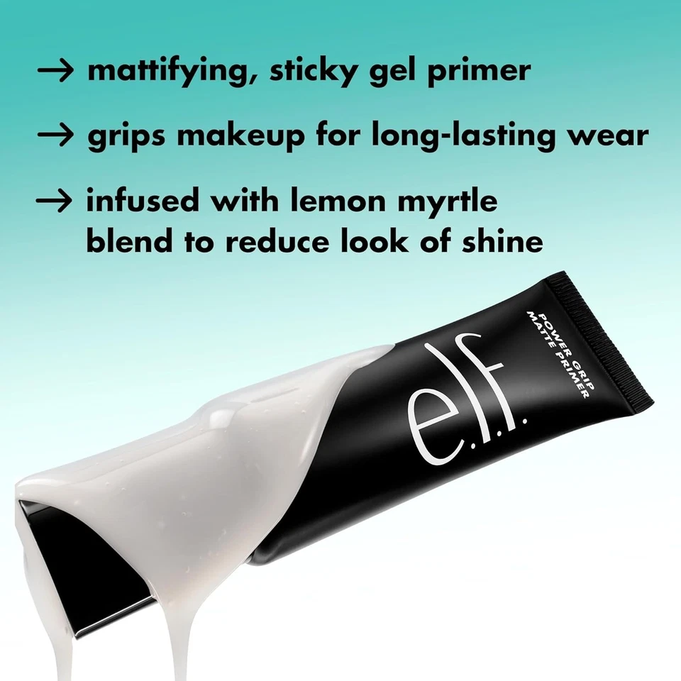 e.l.f. Power Grip Matte Primer, Gel-Based & Hydrating Face Primer | 26 ml - Image 3 of 4