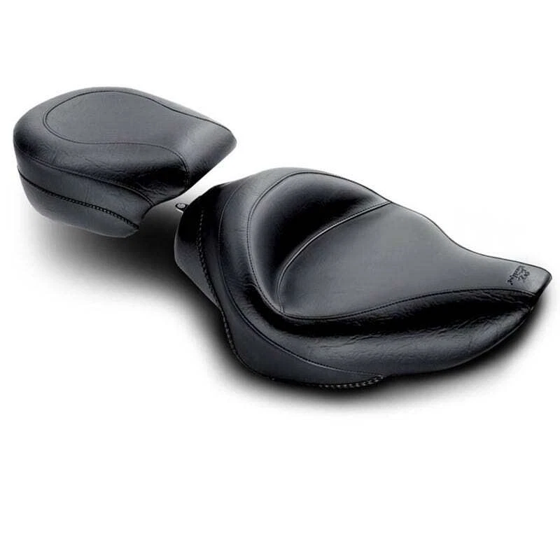 Asiento trasero ancho vintage Mustang 76507 para modelos Harley Sportster 04-14 Foto 2 de 2