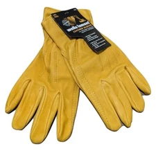 Leather Work Gloves All Purpose Wells Lamont Sizes M - 3XL Professional 