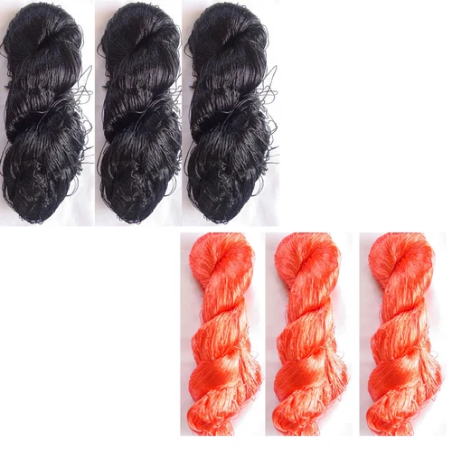 6 Thread Yarn Lace Skeins Knitting Work Reel Silk Fabric 690gm Woven Sari - product listing photo