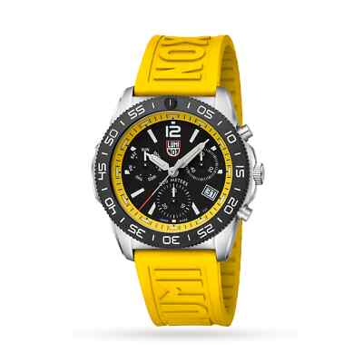 Luminox XS.3145 Acific Diver Chronograph 44mm Yellow Rubber Strap Diver