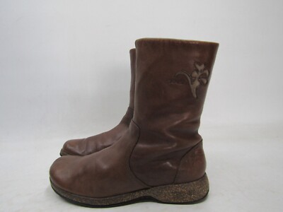 TEVA Womens Size M Brown Leather Zip High Ankle Fashion