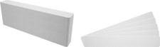 100 12" Record Shelf Index Divider Cards - 2"x13-3/4" - White HEAVY DUTY 60mil