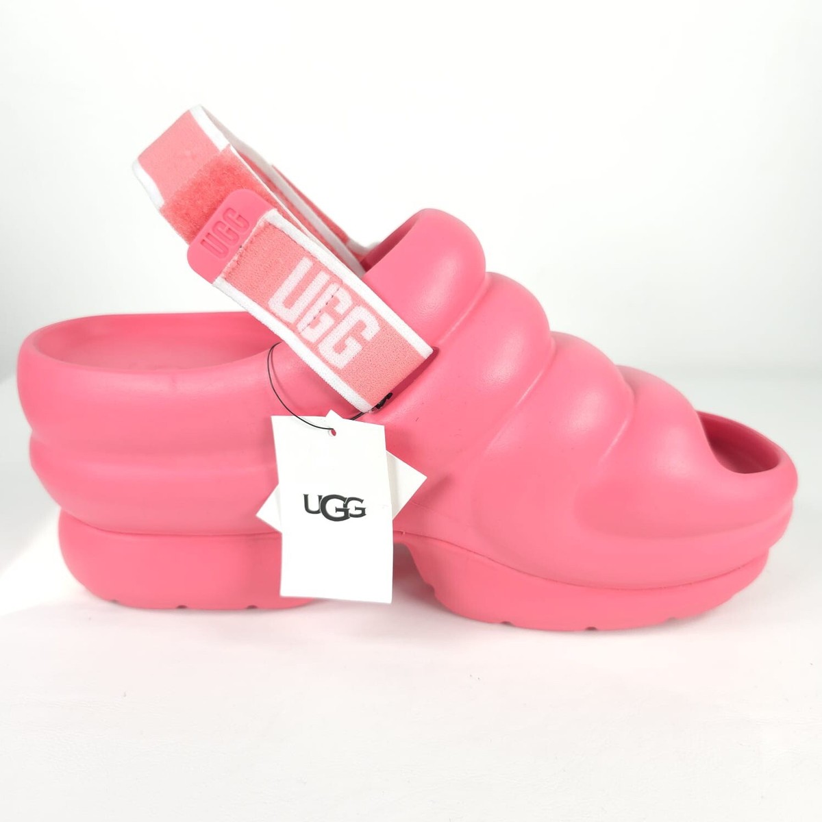 NWT UGG AWW Yeah Pink Chunky Slide Strawberry Cream