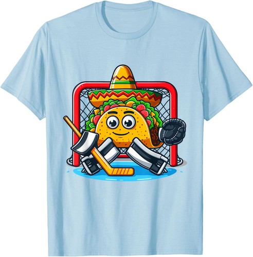 Cinco De Mayo Taco Eishockey Goalie T-Shirt - Bild 8 von 11