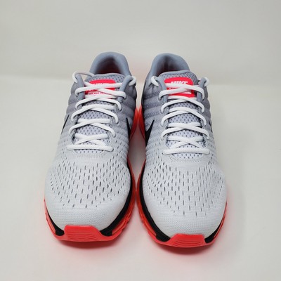 Nike Air Max 2017 Wolf Grey Hot Punch Red Black Cool 849559-106