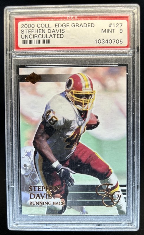 2000 Collector's Edge EG Stephen Davis #127 Redskins PSA 9