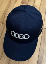 Auto-Car Audi Symbol Navy Baseball Cap. ***A hat worth more than its price.