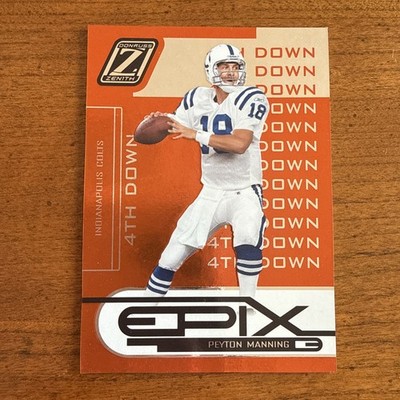 2005 Donruss Zenith - Epix Peyton Manning #E-20 4th Down Orange /250