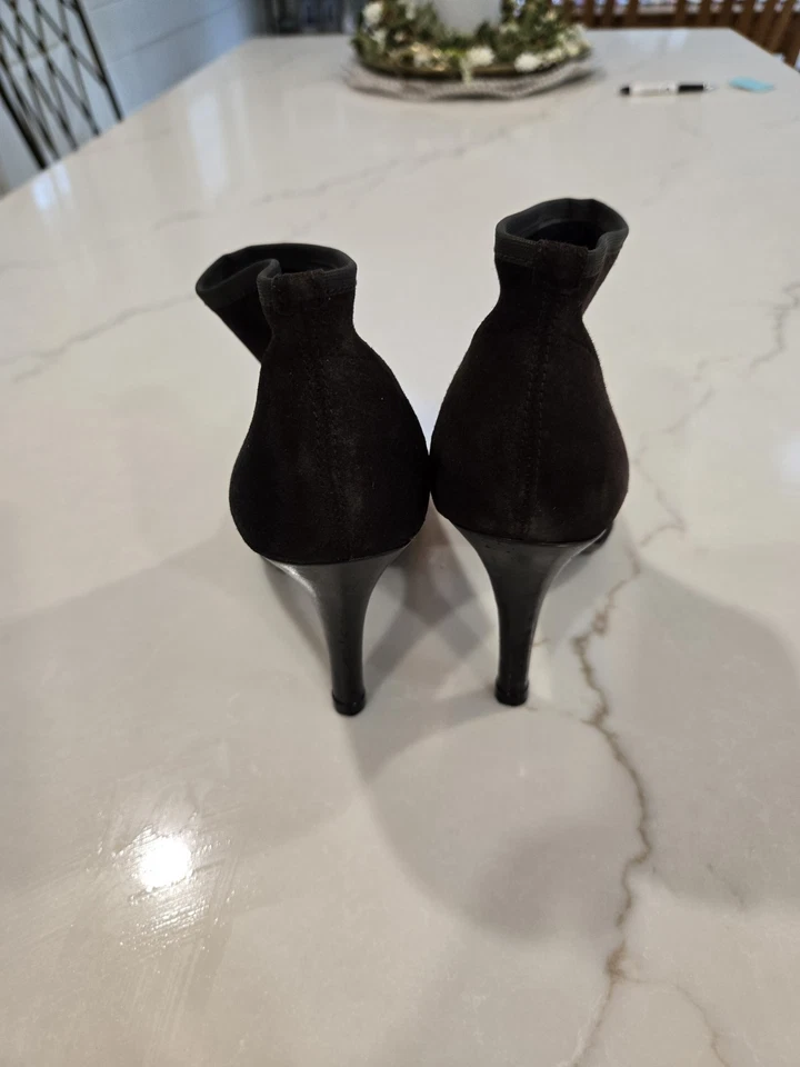 Botines Stuart Weitzman, Botas Marrón Gamuza Excelente Estado Talla 4.5 Foto 3 de 4