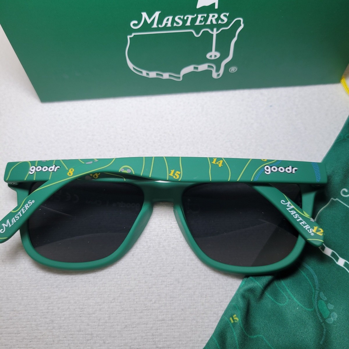Goodr Masters Sunglasses The Course Green Yellow Augusta National 2024 Masters  main image 2