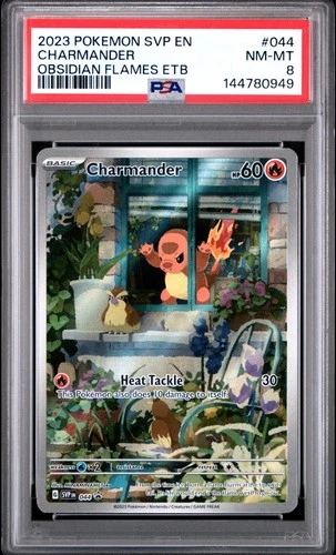 Pokemon TCG Charmander 044 Obsidian Flames Promo PSA 8