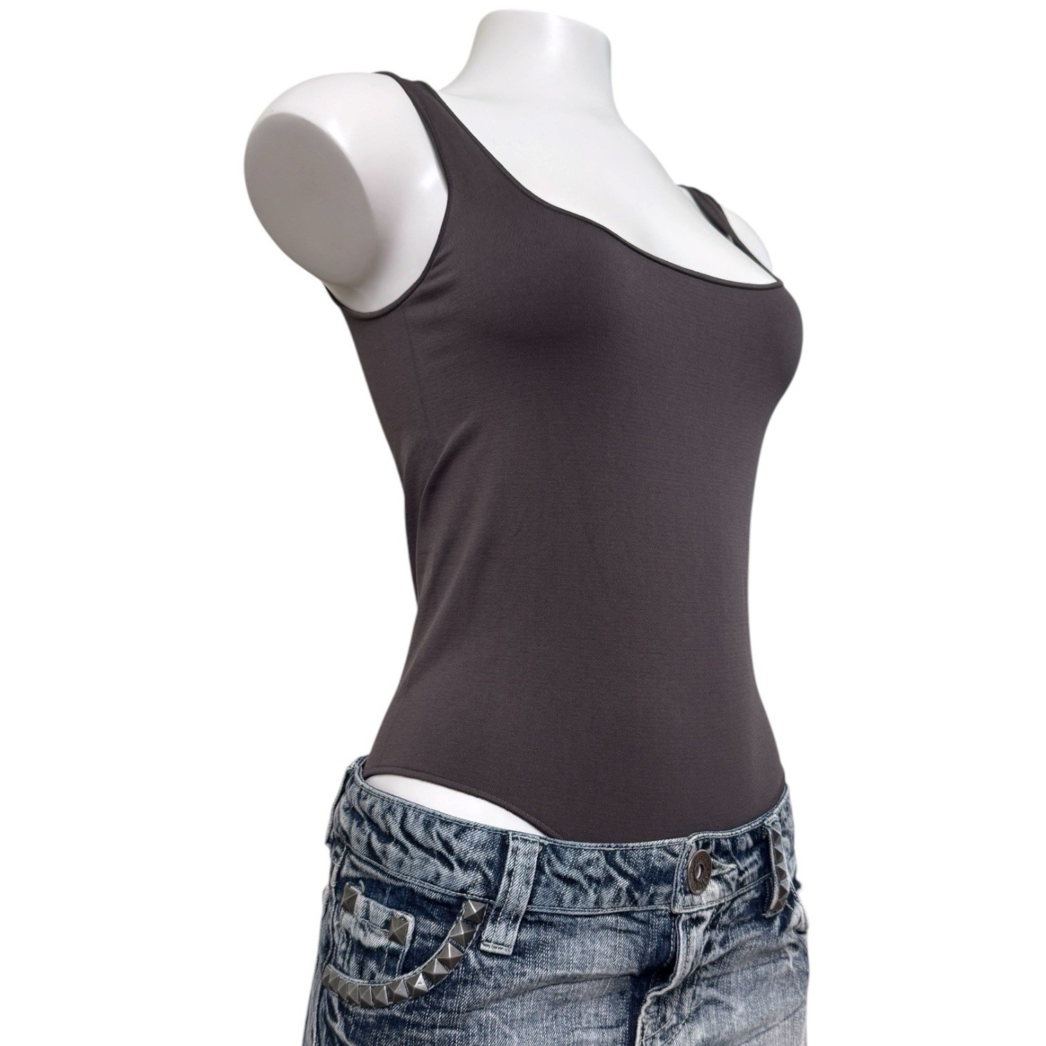 Skims Bodysuit Tank Top Brown Size M