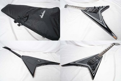 Jackson X Series RRXMG Gloss Black with White Pinstripes Equipped