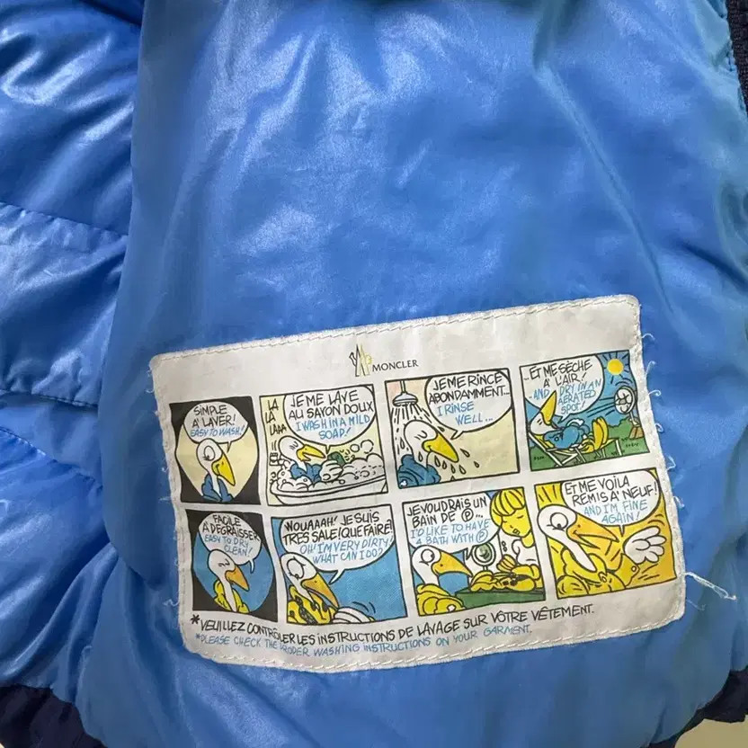 Moncler Kids Padded Jacket - 6A (6Y), 116cm, Navy/Blue/Beige thumbnail 7