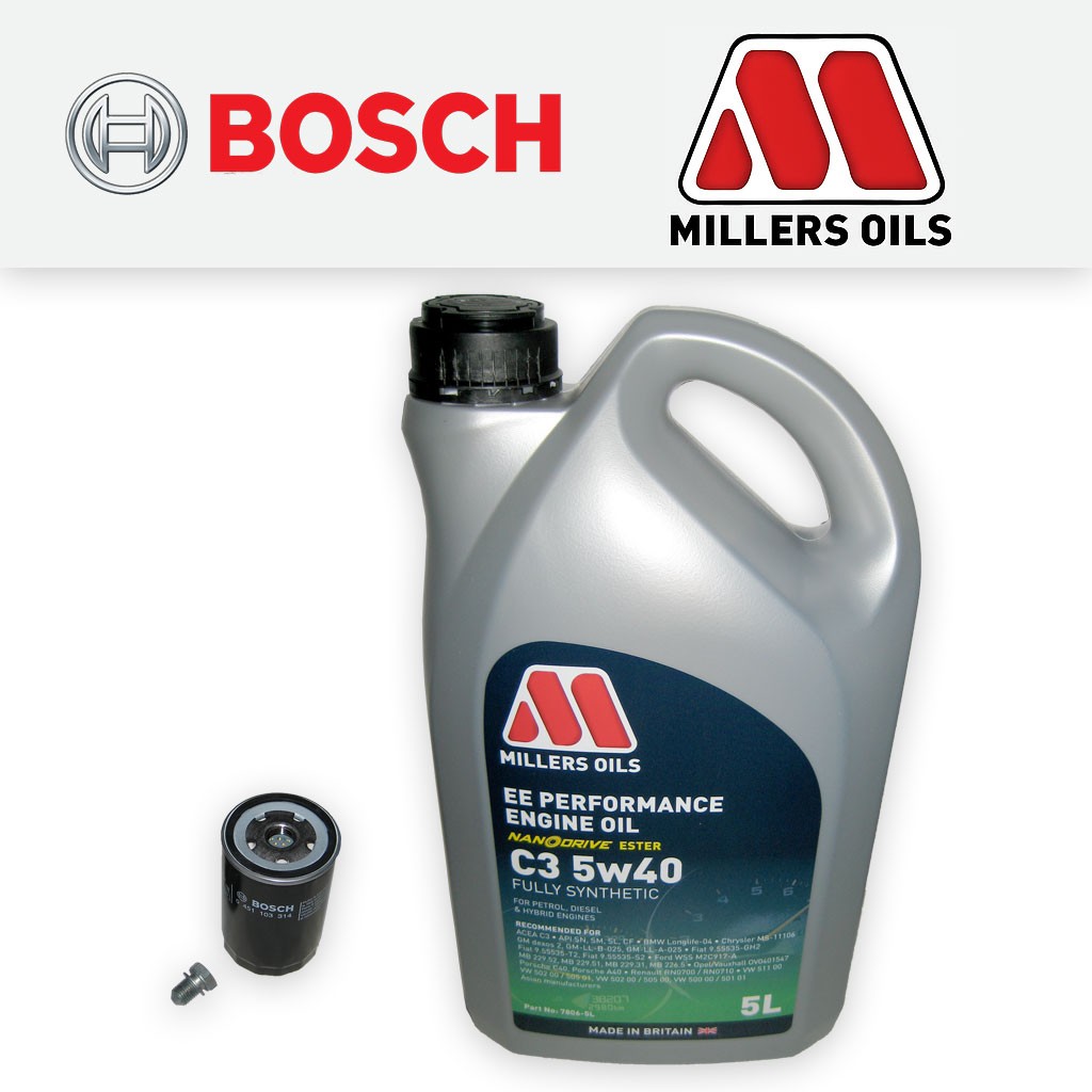 SERVICE KIT for AUDI A4 (B6) 2.0 16V FSI OIL FILTER +5w40 OIL (2002-2005)