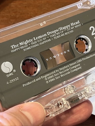 THE MIGHTY LEMON DROPS Happy Head Cassette Used Tested 1986 Sire Alt Rock Class - Picture 6 of 8