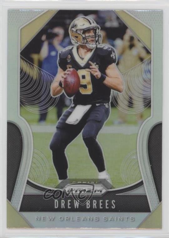 2019 Panini Prizm Silver Prizm Drew Brees #186