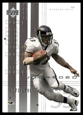 Priest Holmes 2000 UD Upper Deck Graded #7 Base Card /1500 SP Baltimore Ravens