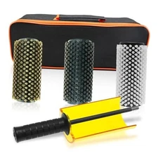 150mm Ski Roto Brush Kit, Roto Brush Handle Axle, Snowboard Wax Brush Kit with 
