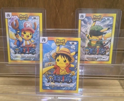 #ad #ad Pikachu Cosplay One Piece COMPLETE SUBSET Luffy Zoro Chopper Anime World $7.99