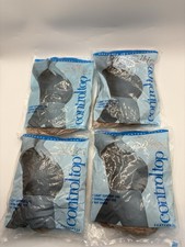 Vintage Silkies Control Top Hose Pantyhose Support Legs Large Nude USA Lot Of 4