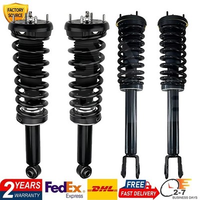 4x Fit Jaguar XF RWD 2009-2015 Front & Rear Shock Struts Assembly w/o Electric