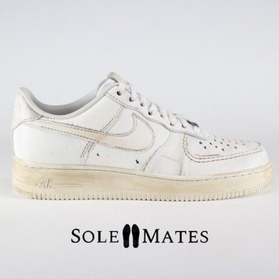 Nike Air Force 1 Low .SWOOSH Dirty Triple White HJ9346-100 Men's Size 11 Shoes