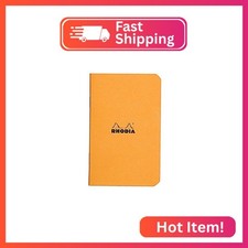 Rhodia Slim Slim Staplebound Notebooks - Graph 48 sheets - 3 x 4 3/4 in. - Orang