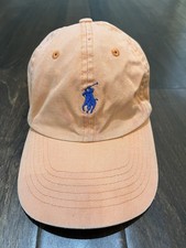 Polo Ralph Lauren Orange Baseball Cap Youth Boys- One Size-100 Cotton