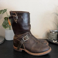 Wesco x Standard and Strange Knuckle Dragger Waxed Flesh Engineer Boots Sz 10 E