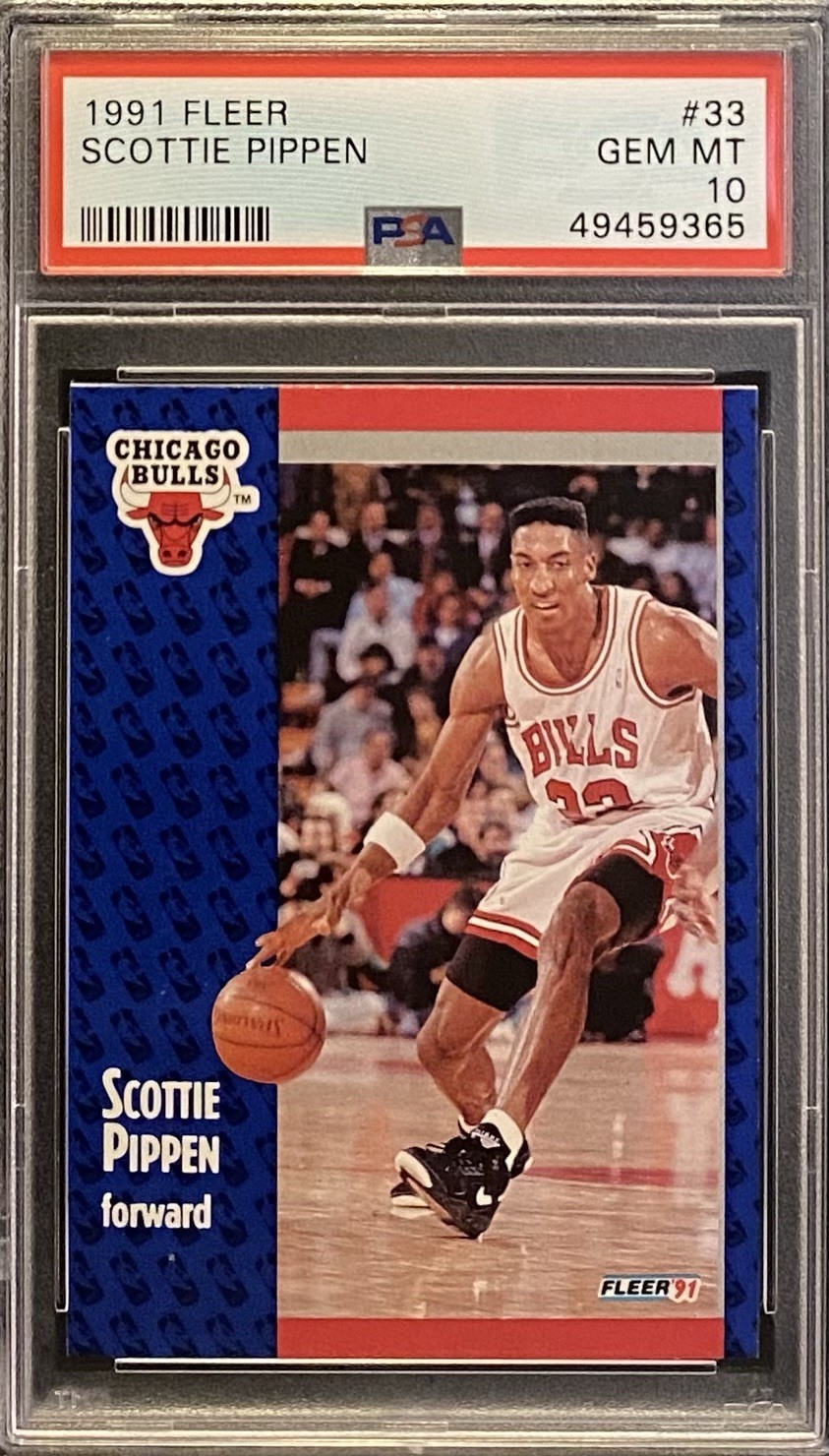 1991 Fleer Scottie Pippen #33 PSA 10