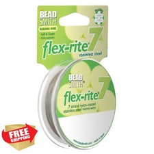 The Beadsmith Clear Beading Wire .012 100ft