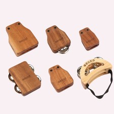 GECKO Series 6PCS Cajon Box Drum Companions Set Percussion Instrument