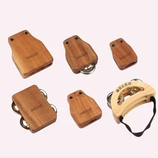 GECKO Series 6PCS Cajon Box Drum Companions Set Percussion Instrument