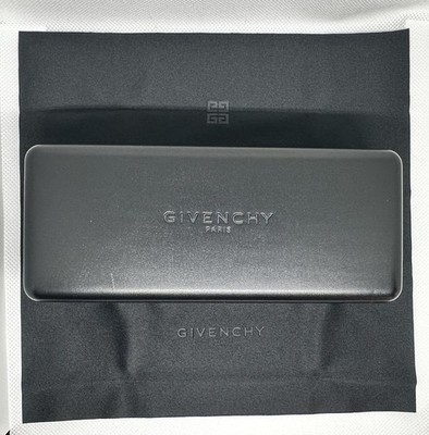 New Givenchy Black Authentic Eyeglasses Case With Cleaning Cloth