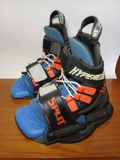 Hyperlite Split Wakeboard Bindings Standard Adult 7 To 11 Open Toe Black/Blue