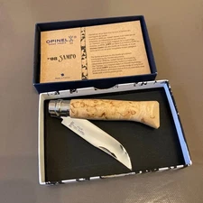 OPINEL N°08 Sampo - bouleau nordique, veinage magnifique - édition limitée