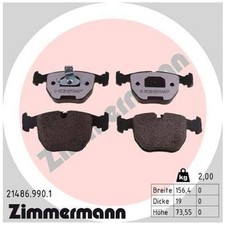 Zimmermann Bremsbelagsatz Bremsklötze vorne 34113427503 34111165227 | 24746416