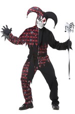 Sinister Jester Horror Circus Clown Adult Men Costume