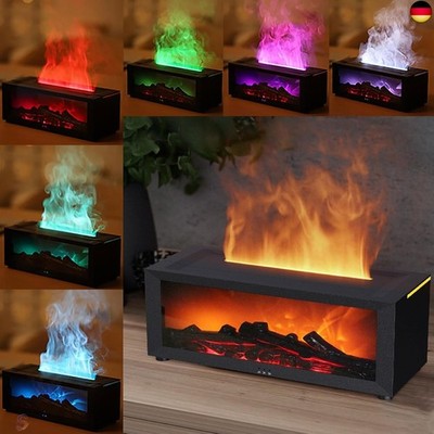 LED Kamin Flammen Aroma Diffuser, Duftöl Diffusor ätherische öle, Lu