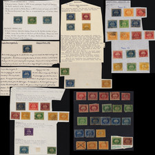 Rare Peru Stamps 1857 Pacific Steam Navigation Company Forgery Collection &Study