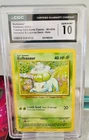 CGC 10 Gem Mint Pokemon Bulbasaur Card 001/034 Classic Collection Holo