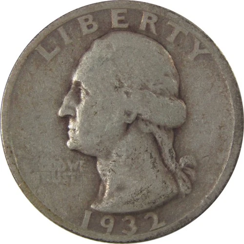 1932 S Washington Silver Quarter VG Very Good 25c Coin SKU:I25175