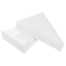 Pizza Boxes, 20Pcs 245x180x45mm - Triangle Pizza Slice Box (White)